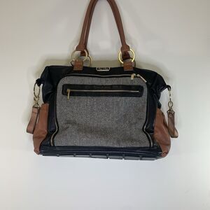 Itzy Ritzy Tribe Tote Coffee Cream C&C Rare Limited Edition Diaper Bag Boss Nice